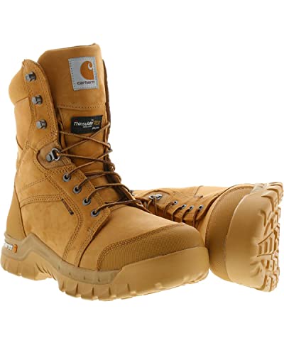Carhartt Footwear CMF8058 Rugged Flex® 8-Inch Waterproof Insulated Work - 10 ½ W - Wheat - Image 2