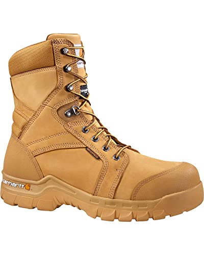 Carhartt Footwear CMF8058 Rugged Flex® 8-Inch Waterproof Insulated Work - 10 ½ W - Wheat - Image 1