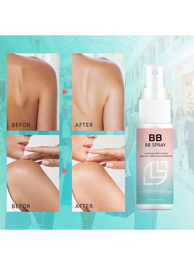 BB Concealer BB spray, delicate waterproof and sweat-proof makeup isolation lazy spray 20ml - Image 4