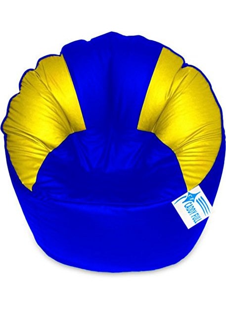 caddyFull caddyFull XXXL Muddha Chair Without Beans Blue and Yellow 