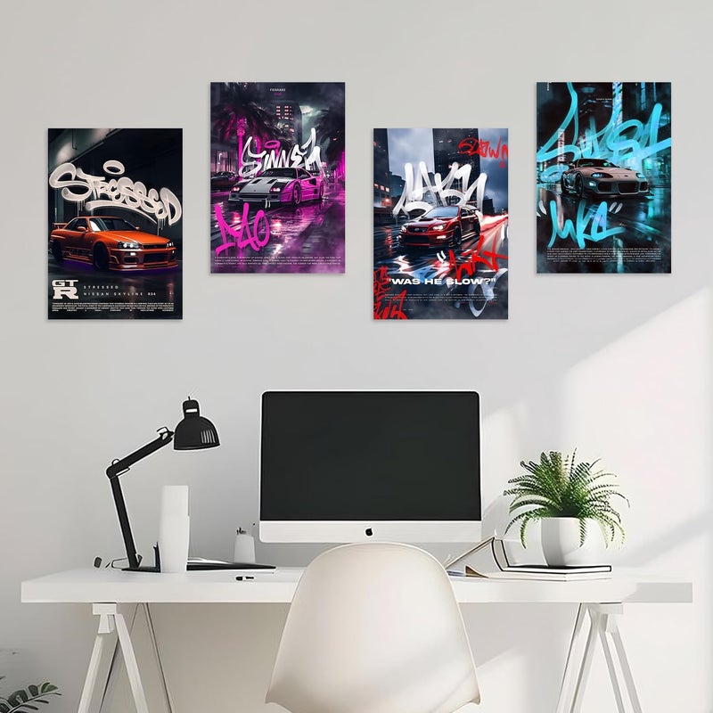 Wallgasm مجموعة من 8 ملصقات سيارات - Image 4