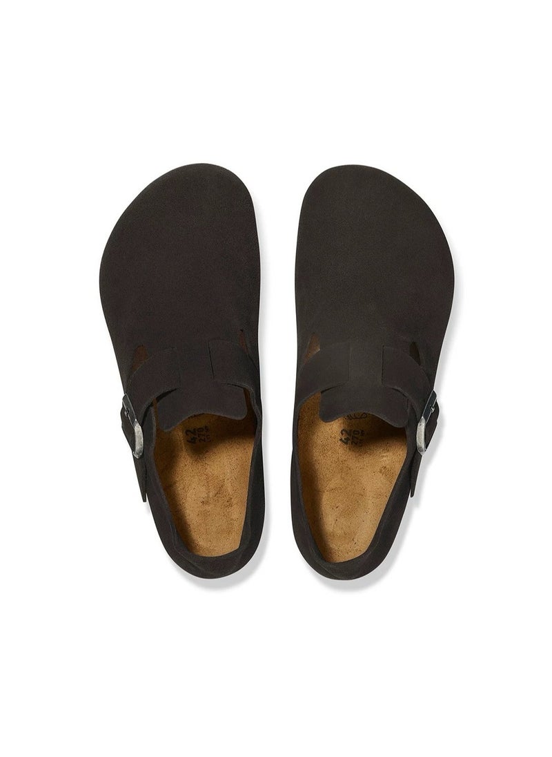 بيركنستوك BIRKENSTOCK الرجال والنساء من الفلين الجلد من جلد البقر والأحذية العادية لندن منخفضة أعلى  - Image 2
