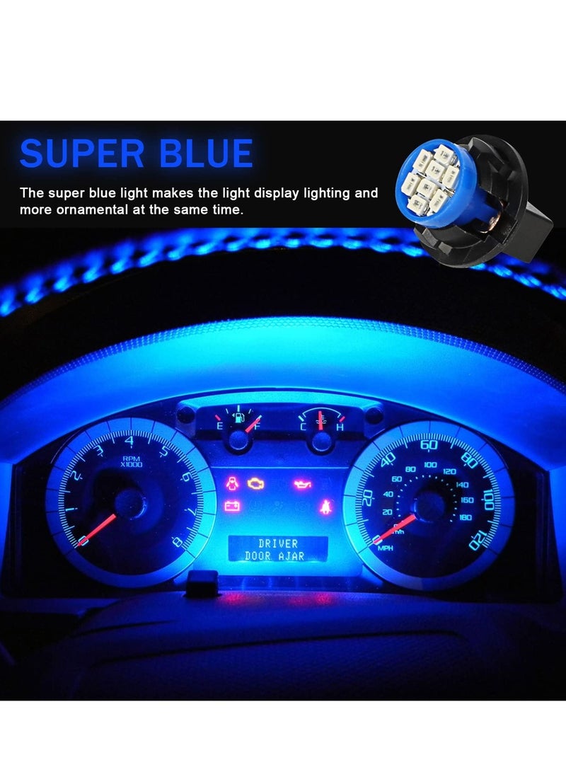 Y&D 20Pcs T10 194 168 LED Dash Instrument Light Bulbs Blue Super Bright Panel Gauge Cluster Dashboard Lights 12V Chipset - Image 2