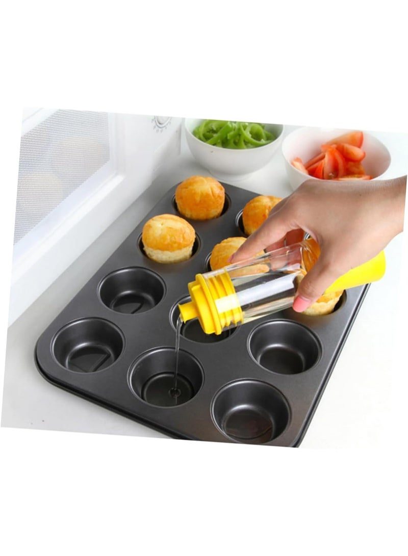 إيونتو زجاجة دهن سيليكون 3 في 1 مع فرشاة - موزع صلصة وزيت وشراب للشواء والطهي والخبز - Image 5