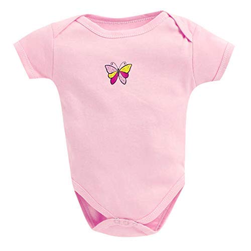 EIO� New Born Baby Romper Body Suits Jump Suit for Boys and Girls Set of 3 (3-6 Months, Pink) - Image 2