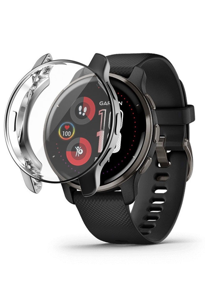 حماية شاشة متوافقة مع ساعة جارمن فينو 2 بلس الذكية (أسود)