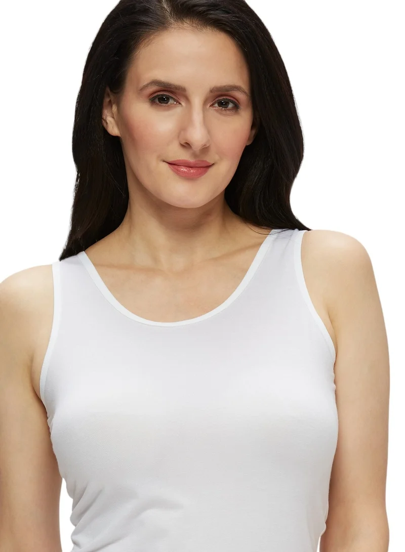 BYC WOMEN'S MODAL VEST - WHITE