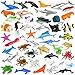 FXMHEHBB 46 Pack Mini Ocean Sea Animals Toys Assorted Vinyl Plastic Ocean Animal Figures Sea Creatures Toys for Kids Party Favors Educational Toy - Image 2