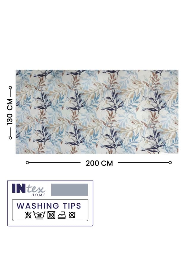 Intex Curtains House Rectangular Leaves Design Tablecloth 130 X 200 Cm - Linen Velvet Fabric - Suitable For Living Rooms Kitchens And Bedrooms & Special Occasions - Image 5