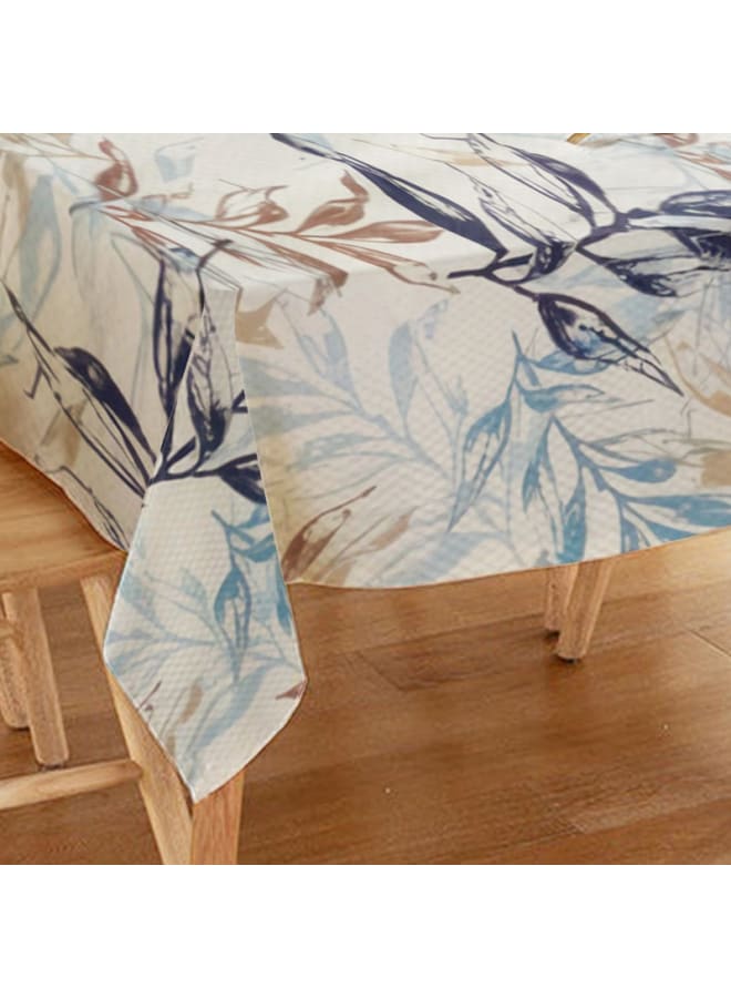 Intex Curtains House Rectangular Leaves Design Tablecloth 130 X 200 Cm - Linen Velvet Fabric - Suitable For Living Rooms Kitchens And Bedrooms & Special Occasions - Image 3