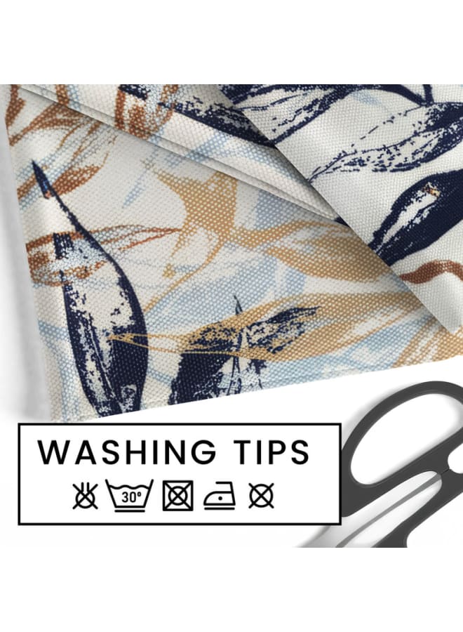 Intex Curtains House Rectangular Leaves Design Tablecloth 130 X 200 Cm - Linen Velvet Fabric - Suitable For Living Rooms Kitchens And Bedrooms & Special Occasions - Image 4