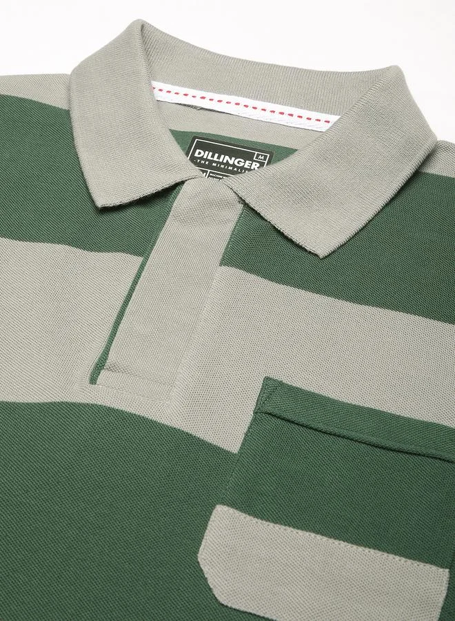 Dillinger Men Striped Regular Fit Polo