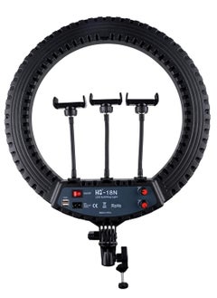 HQ HQ 18N Soft Ring Light with Tripod Stand for Selfie Makeup Live Stream and YouTube Video Dimmable LED Camera Light  - Image 2