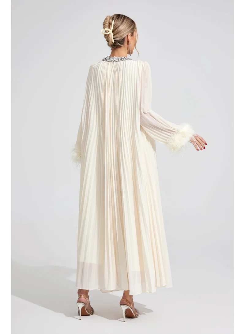 Catchall  Jocasta Feather Maxi Dress for Women | Best Price UAE