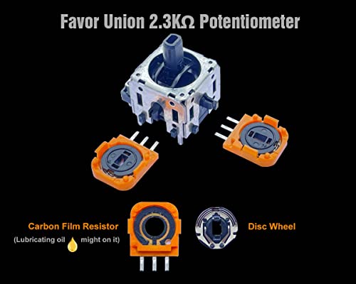 ElecGear 8X FU 2.3K Replacement Potentiometer + Drift Fix PCB for PS5 DualSense Wireless Controller, Trim Pot Resistor Thumbstick Module Sensor for Favor Union Analog Joystick - Image 2
