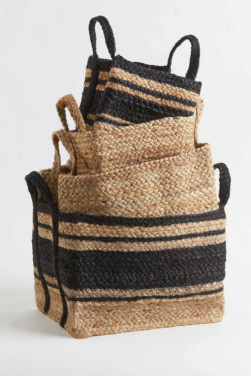 H&M Small jute storage basket