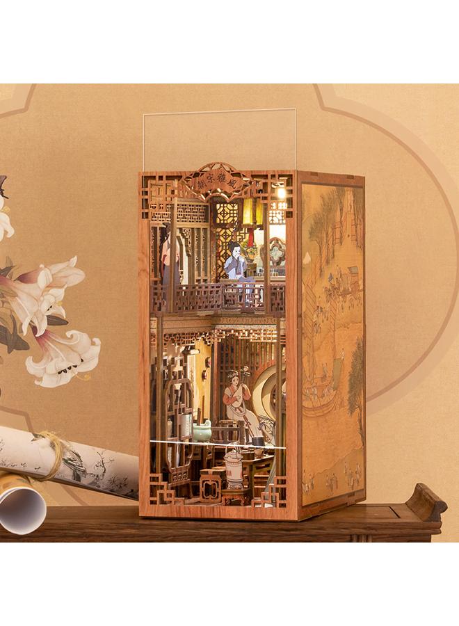 Bluejw CuteBee Elegant Song Dynasty Diy Antique Wooden 3d Handmade Assembled Book Model Toy Gift - Image 2