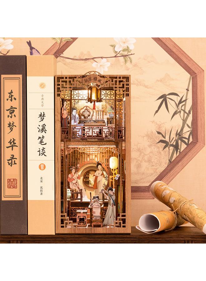 Bluejw CuteBee Elegant Song Dynasty Diy Antique Wooden 3d Handmade Assembled Book Model Toy Gift - Image 3
