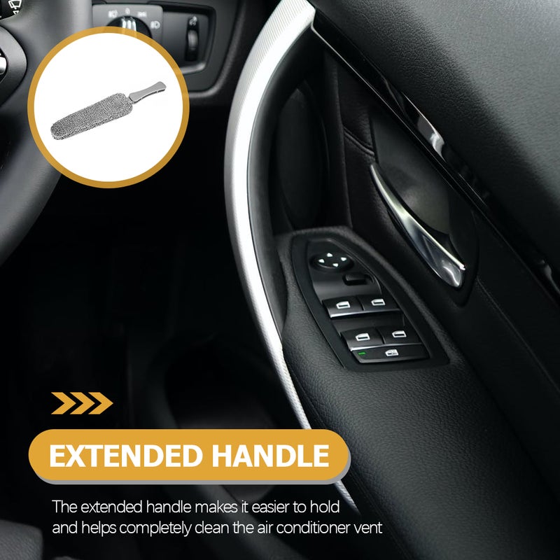 Car Vent Cleaning Brush with Extended Handle for Air Conditioning Outlet - Image 4