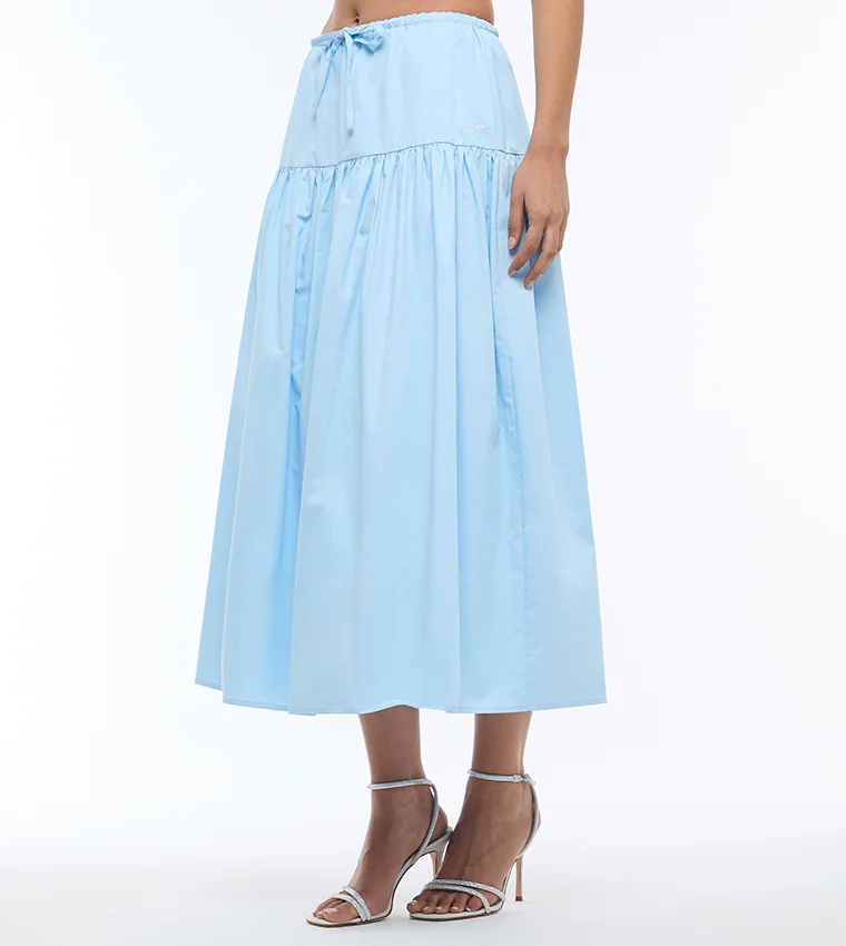 بي سي بي جي BCBG TIRED POPLIN SKIRT