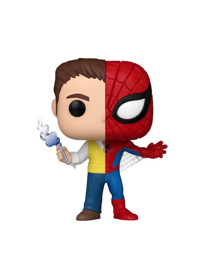 Funko POP Marvel: Split - Spider-Man - Spider-Man/Peter Parker - Marvel Comics - Collectable Vinyl Figure - Gift Idea - Official Merchandise - for Kids & Adults - Comic Books Fans - Image 2