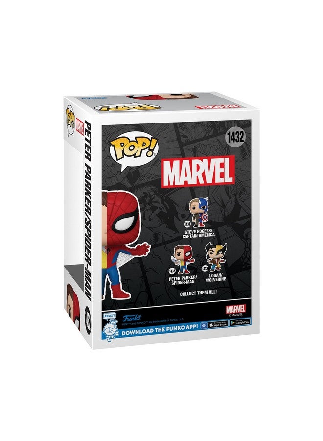 Funko POP Marvel: Split - Spider-Man - Spider-Man/Peter Parker - Marvel Comics - Collectable Vinyl Figure - Gift Idea - Official Merchandise - for Kids & Adults - Comic Books Fans - Image 3