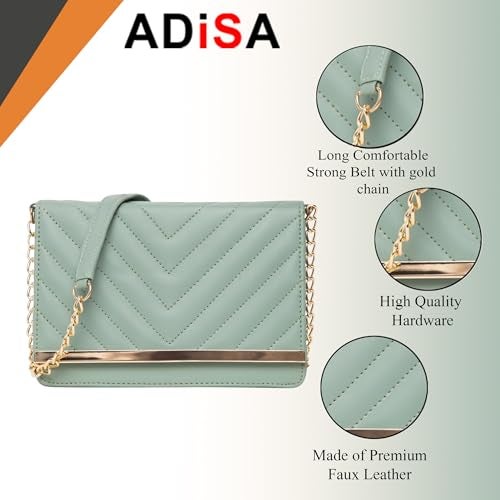 ADISA Women's Sling Bag (Green) - Image 4