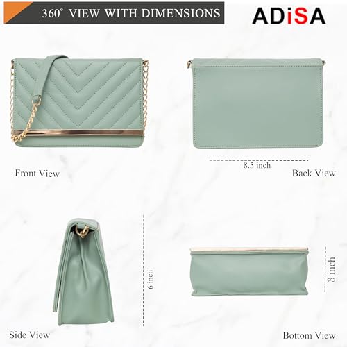 ADISA Women's Sling Bag (Green) - Image 3