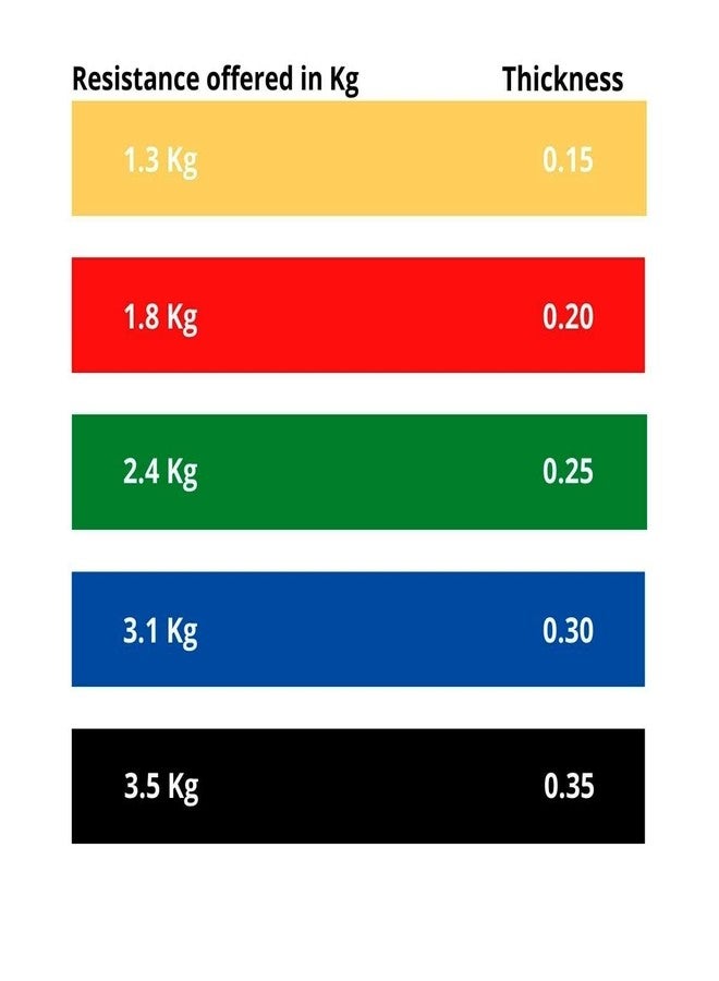 RENEWA Resistance Band for Workout Set Stretching & Exercise Bands Pull Up Bands for Home Exercise Bands for Gym Men & Women Resistance Bands Loop Bands Toning Bands Resistance Band Blue (3.1 Kg) - Image 4
