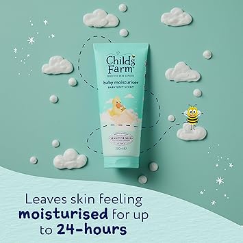 Childs Farm مرطب الأطفال من تشايلدز فارم برائحة ناعمة للأطفال مرطب ومغذي مناسب للمواليد الجدد ذوي البشرة الجافة والحساسة 200 مل - Image 5