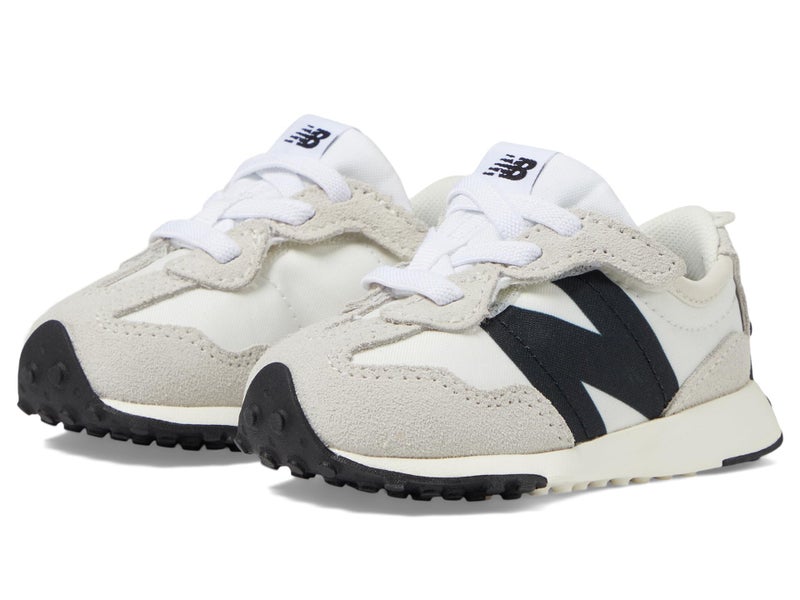 New Balance Girls 327 New-B Hook & Loop (Infant/Toddler) Sneaker, Silver Birch/Black, 6.5 - Image 1