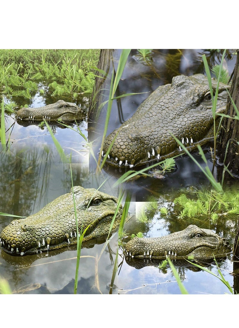 SYOSI - 2.4 GHz Remote Control Alligator Head RC Boats Water Toys for Pools and Lakes Large Decoy and Floating Crocodile Head Prank High Simulation Alligator Head RC Boats Prank Toys for Adults and Kids - Image 1
