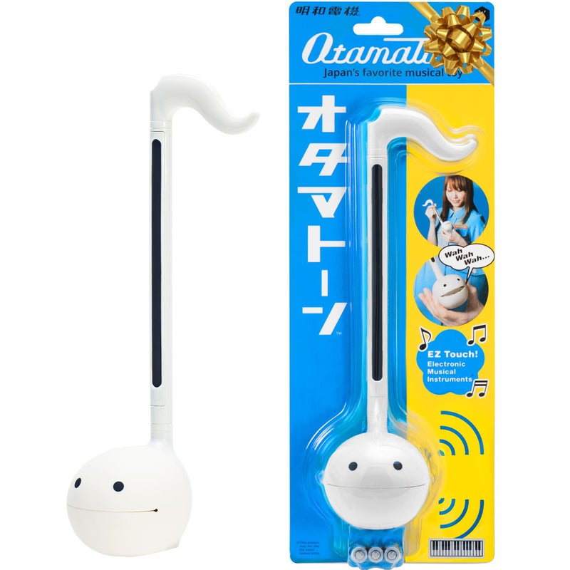 Otamatone أوتاماتون آلة موسيقية إلكترونية يابانية محمولة من اليابان من استوديو مايو دينكي هدية تعليمية فائزة بجوائز للأطفال والمراهقين والبالغين باللون الأبيض - Image 2
