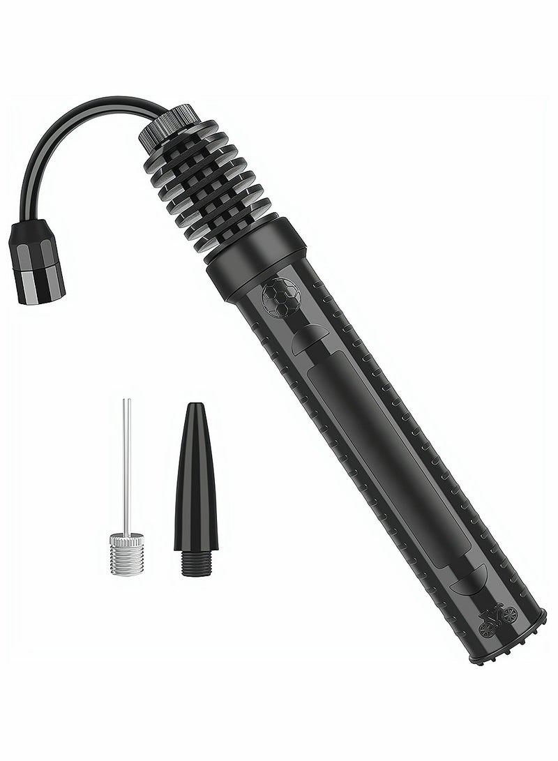 SYOSI Portable Air Pump Sports Ball Tool Inflator Ball Pump with 1 Pcs Needles 1 Pcs Valve Adapter for Football Basketball Volleyball Rugby Balloons Swim Inflatables - Image 1
