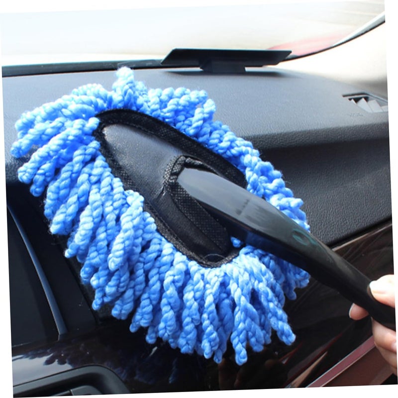 Grey Car Detailing Kit 4 Piece Waxing Brush Auto Cleaner Mop For Bike And Home - Image 5