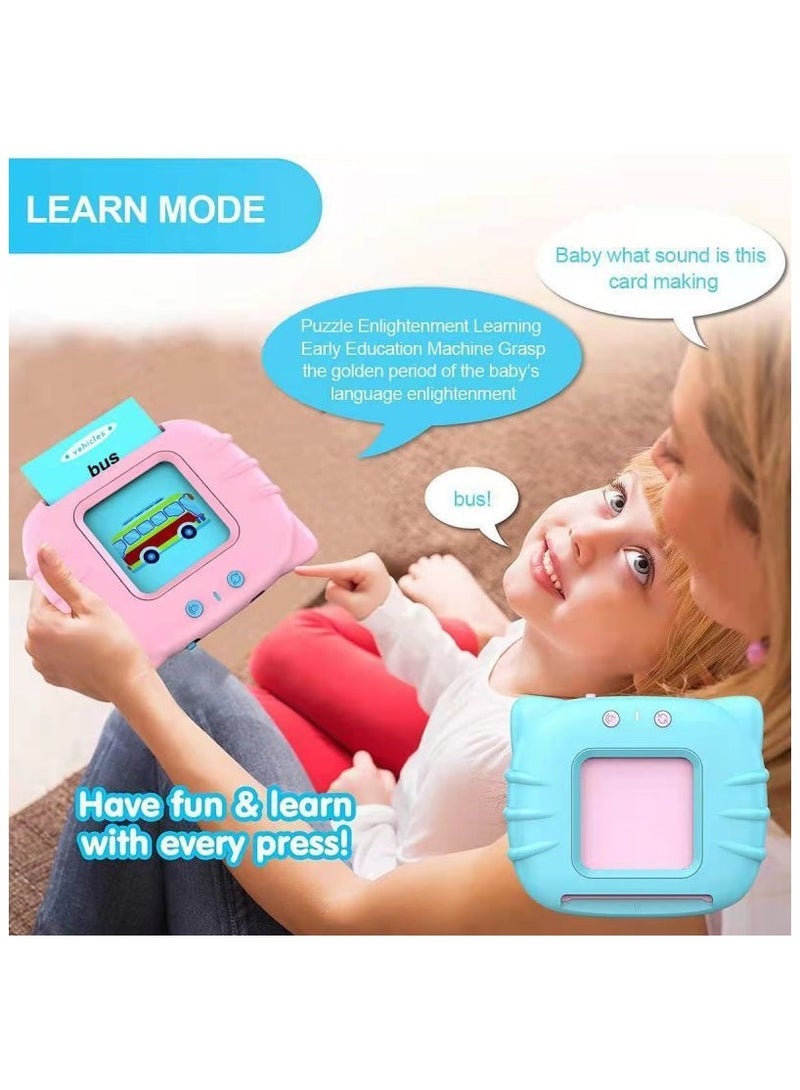 general Children's Early Learning Smart Card Machine – Educational Puzzle Toy with English Cards and Stories (Blue) - Image 5