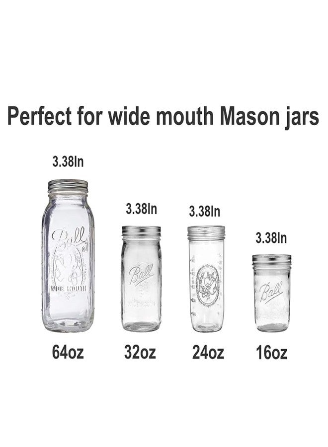 QurHapzy 304 SS Salad Divider Cups Separate Vegetable and Dressing for 3.38 Inch Wide Mouth Mason Jar Salad Bowl, NO JAR (2 Pack) - Image 5