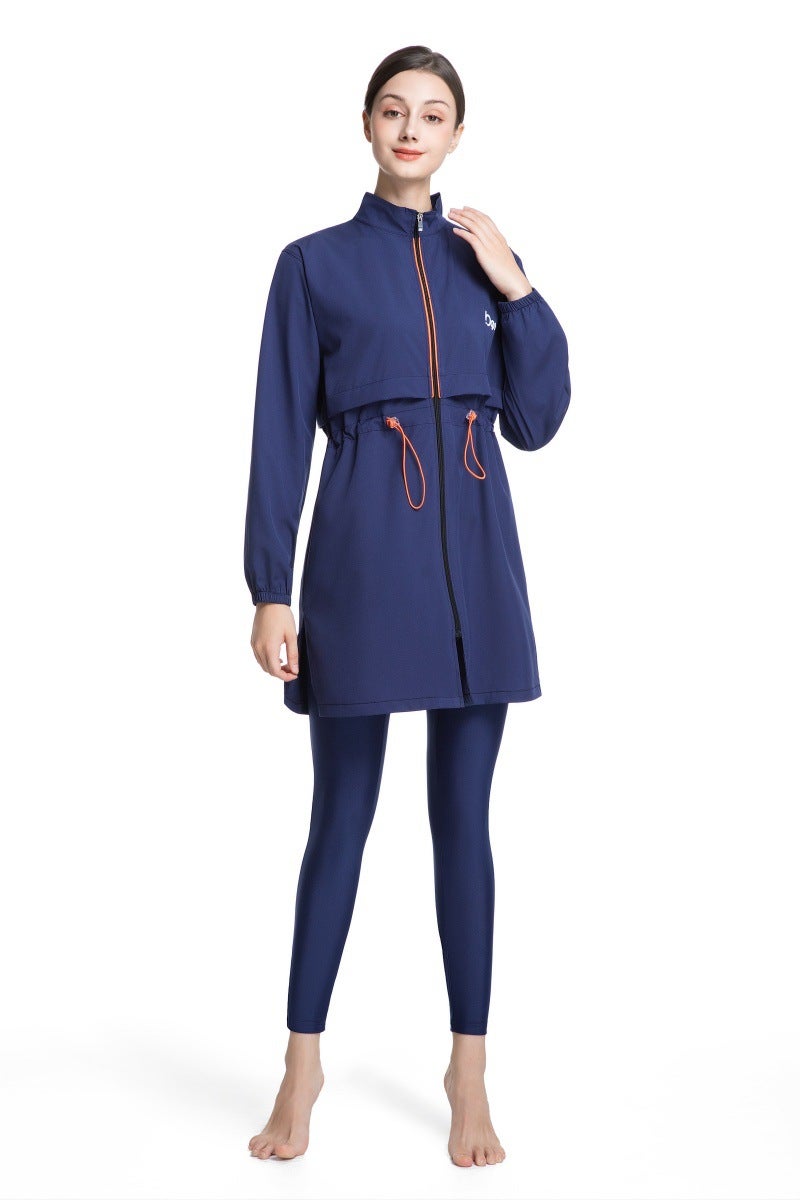 3 Piece Swimwear, Conservative Swimwear, Long Sleeve Swimsuit, Sun Protection, Quick Dry, Sports Swimsuit, Modest Beachwear, Full Coverage, UPF50+, Burkini, Muslim Swimwear, Outdoor Water Wear, Stretch  Swimwear