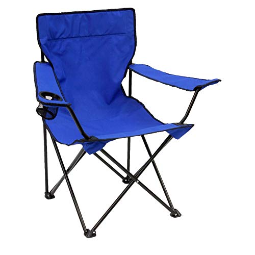 SUKHAD Heavy Duty Folding Arm Chair with Comfortable Tilted Back, 80 X 49 X 44 cm, Multi Color - Image 1