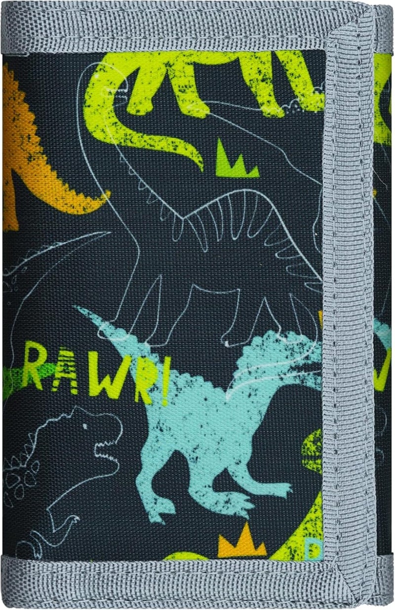 AI-DEE RFID Trifold Canvas Outdoor Sports Wallet for Kids - Front Pocket Wallet with Magic Sticker - Image 1