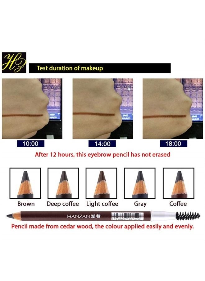 Waterproof Eye Brow Eyeliner Eyebrow Pen Pencil Makeup Cedar Wood Cosmetic Tool (EB05 COFFEE)