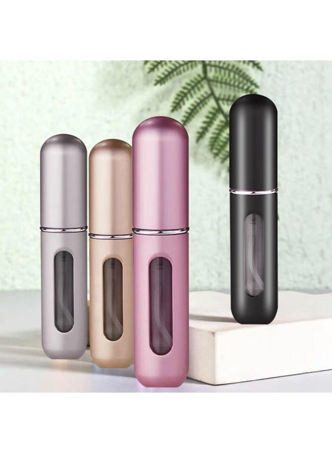 4-Pack Refillable Perfume Atomizer Spray Bottles, 5ml Portable Travel Size - Image 5
