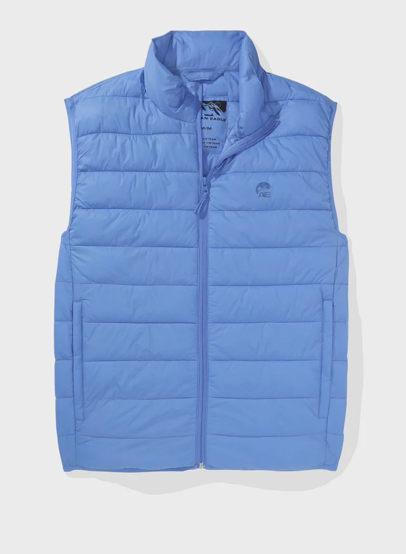 American Eagle Zip Through Puffer Vest