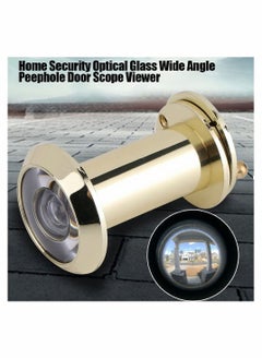 Y&D Safety Door Viewer Solid Copper 220 degree Peephole with Heavy Duty Rotating Privacy Cover for 35mm to 60mm Doors Durable Home Office Hotel  - Image 2