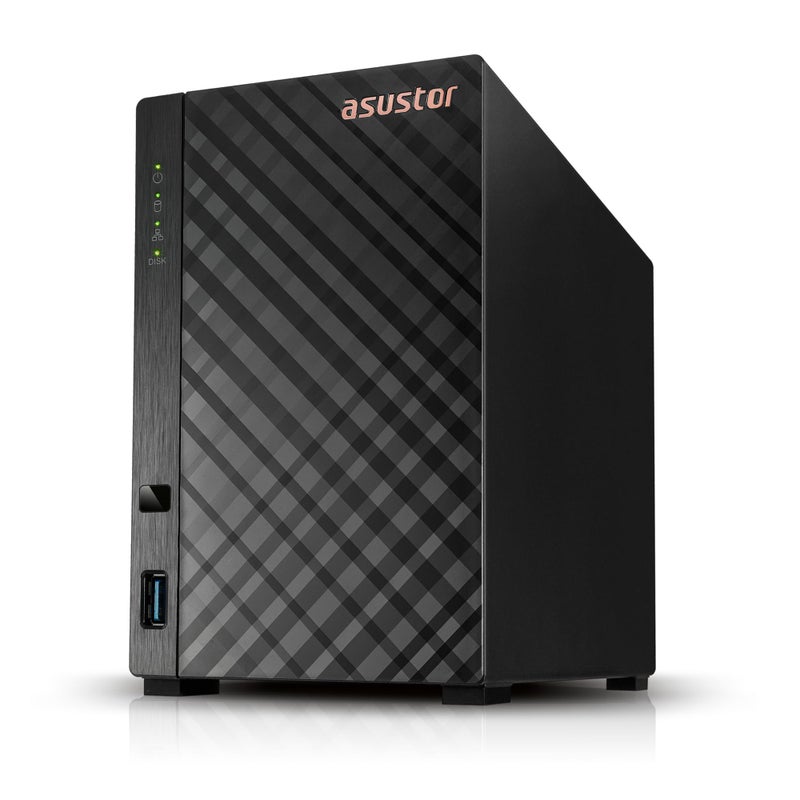 asustor Asustor Drivestor 2 Lite AS1102TL, 2 Bay NAS Enclosure Network Storage, 1.7GHz Quad Core, 1GbE Port, 1GB RAM DDR4, Network Attached Storage for Cloud Storage (Diskless) - Image 1
