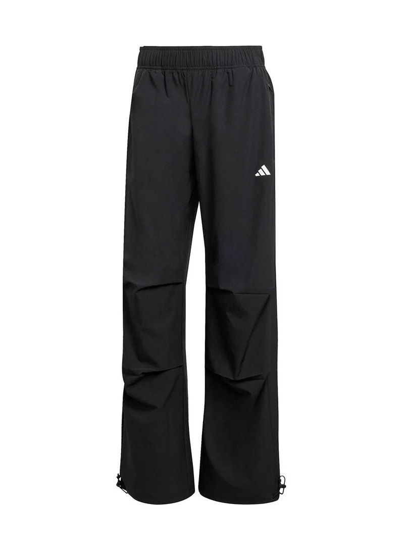 adidas بنطلون نسائي أسود منسوج