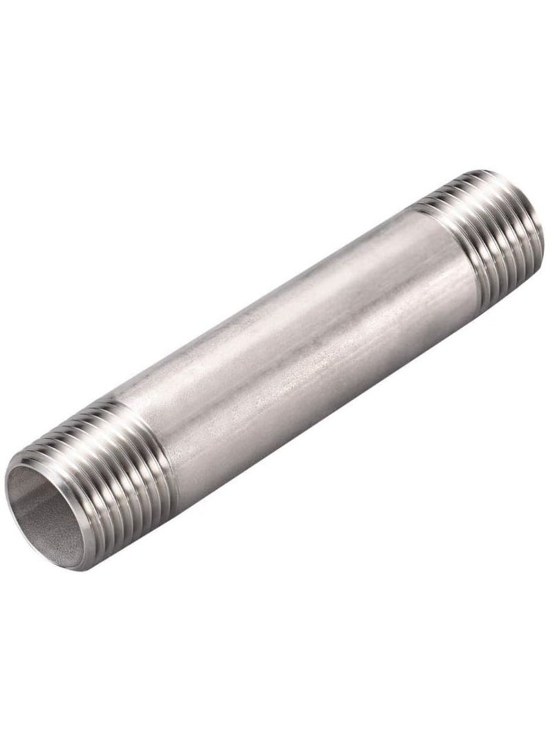RACO Stainless Steel Barrel Nipple Pipe Fitting for Water and Air Pipe Applications in Industry 8 Length: 200 mm - Image 1
