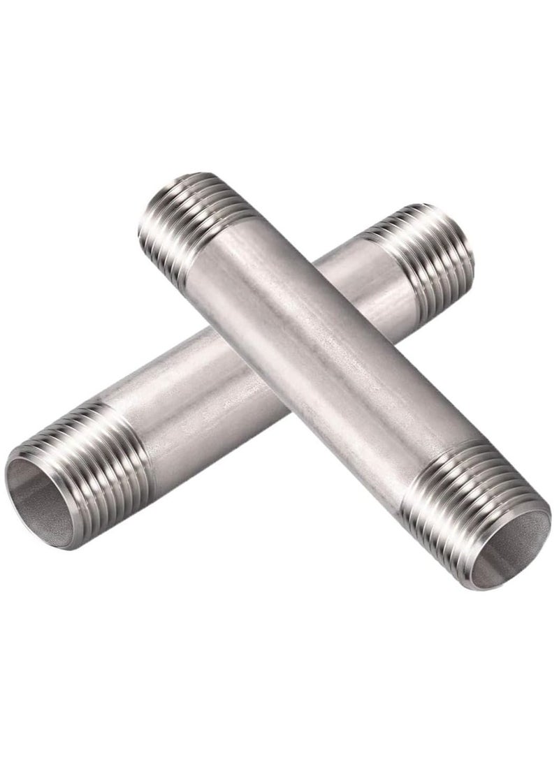 RACO Stainless Steel Barrel Nipple Pipe Fitting for Water and Air Pipe Applications in Industry 8 Length: 200 mm - Image 2