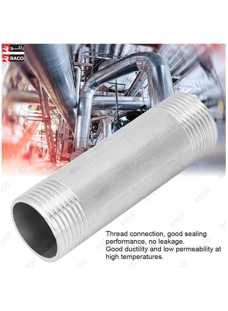 RACO Stainless Steel Barrel Nipple Pipe Fitting for Water and Air Pipe Applications in Industry 8 Length: 200 mm - Image 5