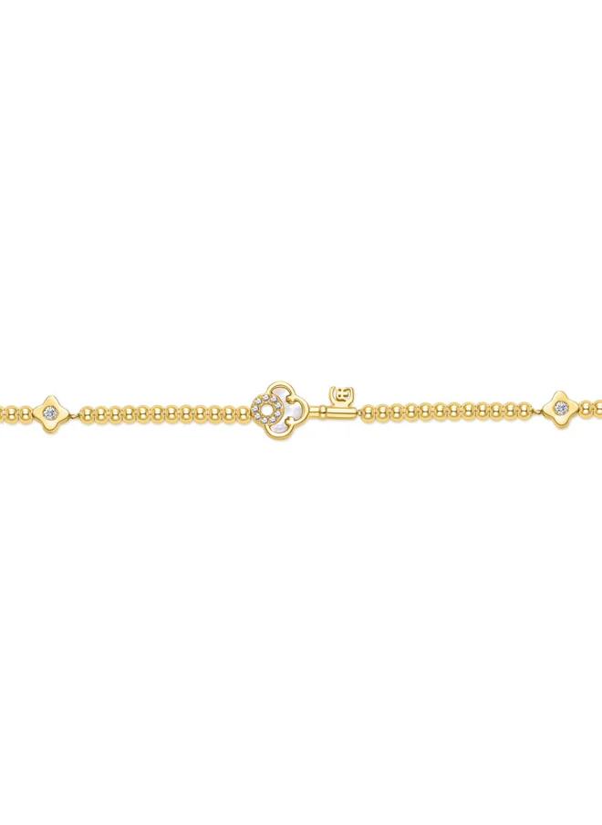 CERRUTI 1881 Gabriella Gold Plated Bracelet with Crystals